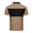 thumbnail image 3 of Hvot&aat Mens Short Sleeve Polo Shirts Casual Color Block Golf Sport Pullover Basic Henley Shirts, 3 of 4