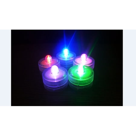 Home Waterproof Submersible LED Light  Underwater Battery Sub Lights for Wedding/Party