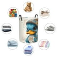 thumbnail image 4 of Naloa Cute Sunflower Blue Duck Large Laundry Basket Waterproof Round Collapsible Storage bin with Handles for Hamper Kids Room,Toy StorageMedium, 4 of 6
