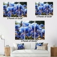 thumbnail image 4 of Designart "Blue Irises landscape Vibrant" Floral Wall Art Prints Set, 4 of 5