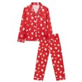thumbnail image 2 of NIPAXO Family Matching Christmas Pajamas Set Button-Down Holiday Sleepwear Festive Print with Gingerbread Man & Snowflakes for Dad Mom Kids, 2 of 10
