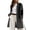 Black, variant on Eytino Sweaters for Women Cardigans Open Front Long Sleeve Cardigan Casual Knit Sweaters Color Block Cardigans Coat with Pockets Outwear 