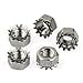 thumbnail image 3 of #10-32 Stainless Steel Locknuts with External-Tooth Lock Washer,50-Pieces,Kep Nut, 3 of 4