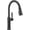 Matte Black, variant on Delta 9184-Dst Renaldi 1.8 GPM Single Hole Pull Down Kitchen Faucet - Lumicoat Arctic