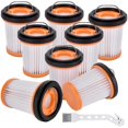 thumbnail image 1 of 8 Pack Replacement Fabric Vacuum Filter For Shark Ion W1 S87 Cordless Handheld Vacuum Wv200, Wv201, 1 of 4