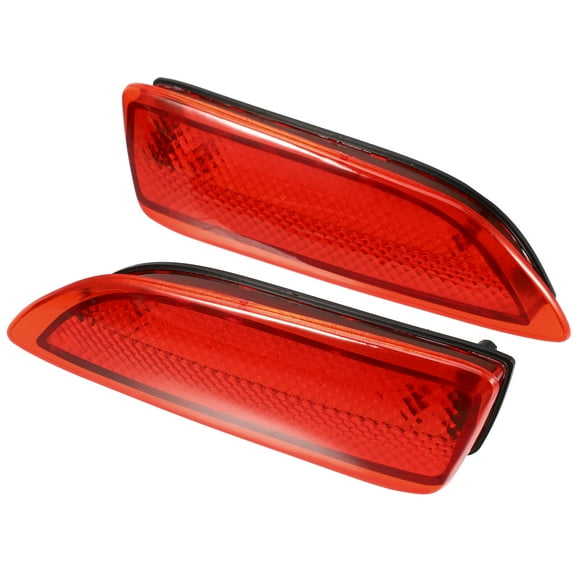 Rear Bumper Reflector Fog Brake Tail Light 81920-02030 Red LED for Toyota Corolla 11-13 Red Lens 1 Pair