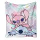 thumbnail image 1 of Manta de franela con estampado suave y estampado de ángel SABMU, 1 of 5