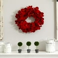 thumbnail image 3 of Nearly Natural 22" Amaryllis Wreath, 3 of 5