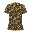 thumbnail image 3 of Uemuo Forest Squirrel Drawing Women's Deep V-Neck Low Cut Tops - Casual Loose Fit with Stainless Steel Loop, Soft, Breathable, Perfect for Office, Travel, and Daily Wear-Medium, 3 of 5