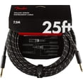 thumbnail image 3 of Cable de instrumentos Fender Deluxe de 25 pies en línea recta, negro, 3 of 3