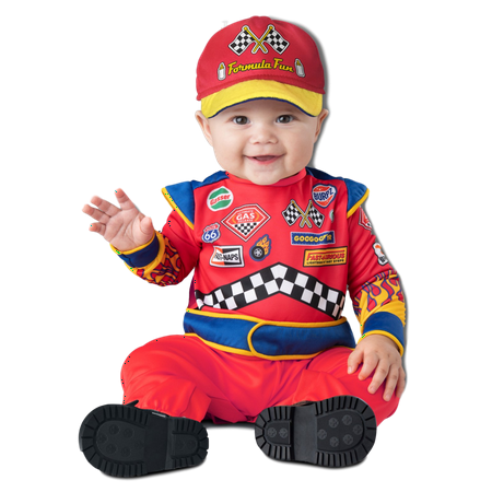 Baby Halloween Costume Racecar Driver Burnin Rubber LG 18-24