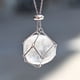 thumbnail image 4 of Natural Crystal Mesh Pocket Metal Necklace Woven Pendant Chain Mesh Pocket Pendant Rope, 4 of 4