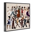thumbnail image 3 of Stupell Industries Rhythm Jazz Dancers Black Framed Giclee Art design by Sierra Siler, 24 x 30, 3 of 8