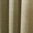 thumbnail image 3 of TWOPAGES Textured Polyester Drape 84 W X 72 L Light Filtering French Pleat Curtain for Kitchen, 1 Panel, Brown Rice, 3 of 5