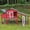 Red, variant on Petsblublu Outdoor Chicken Coop Large Wooden Tractor with Wheels Waterproof Hen House, RED