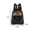 thumbnail image 3 of SRstrat Clear Mini Backpack Stadium Approved,Transparent Backpack, Transparent Backpack, Beach For Sports Activities And Games In Concert Festival For Work Festival Security Travel, 3 of 6