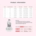 thumbnail image 7 of Doomiva Kids Girls 3 Piece Hip-Hop Jazz Dance Outfits Sequins Metallic Vest Tops with Mesh Tutu Skirts Hairband Set Red 130, 7 of 7