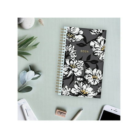 UPC: 0699931906231 | 2024 Weekly Monthly Planner  5×8  Blue Sky  Baccara Dark