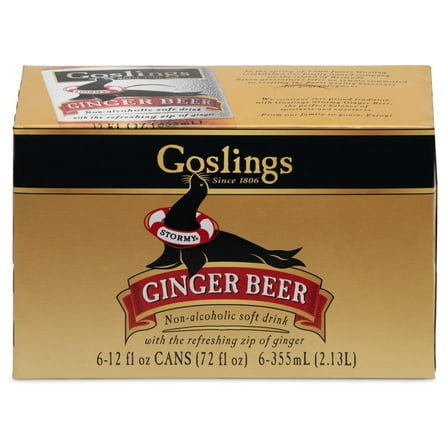 Goslings Stormy Ginger Beer Cocktail Mixer, 6-12 fl. oz Cans