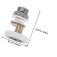 thumbnail image 2 of Luxshiny 2Pcs Shower Door Rollers Plated Silver Versatile Fit Sliding Glass Door Hardware Replacement, 2 of 8