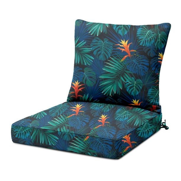 Romhouse Outdoor Solid Deep Seat Cushion Set Waterproof Removable Cover Multiple Patterns Com Romhouse Outdoor Solid Deep Seat, How To Wash Removable Outdoor Cushion Covers