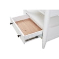 thumbnail image 6 of Newboti Furniture Open Nightstand White Finish With 2 Drawers 36309, 6 of 8