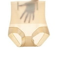 thumbnail image 2 of JUSLIO Underwear for Women High Waisted Briefs No Show Underwear Butt Lifting Tummy Control Panties Beige L, 2 of 8