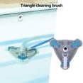 thumbnail image 2 of Tête d'Aspirateur de Piscine en Forme de Triangle Brosse de Nettoyage Tête d'Aspirateur Brosse de Nettoyage Outil de Nettoyage de Piscine, 1 * Buse de Piscine, Gris & Bleu, 2 of 6