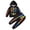 Black, variant on LILIYA Little Boy Halloween Sweatsuit Outfits Long Sleeve Hooded Sweatshirt Hoodie Fall Winter Clothes Children's Fashionable Printed Hooded Long Pants Set