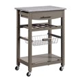 thumbnail image 1 of Randall Grey Kitchen Island With Granite Top, 1 of 7