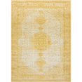 thumbnail image 1 of Unique Loom Bromley Traditional Border Rug 9' x 12' Rectangular Yellow/Ivory, 1 of 1