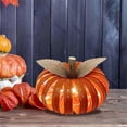thumbnail image 4 of Adornos de calabaza brillantes con luz LED de Halloween a pilas. Manualidades., 4 of 5