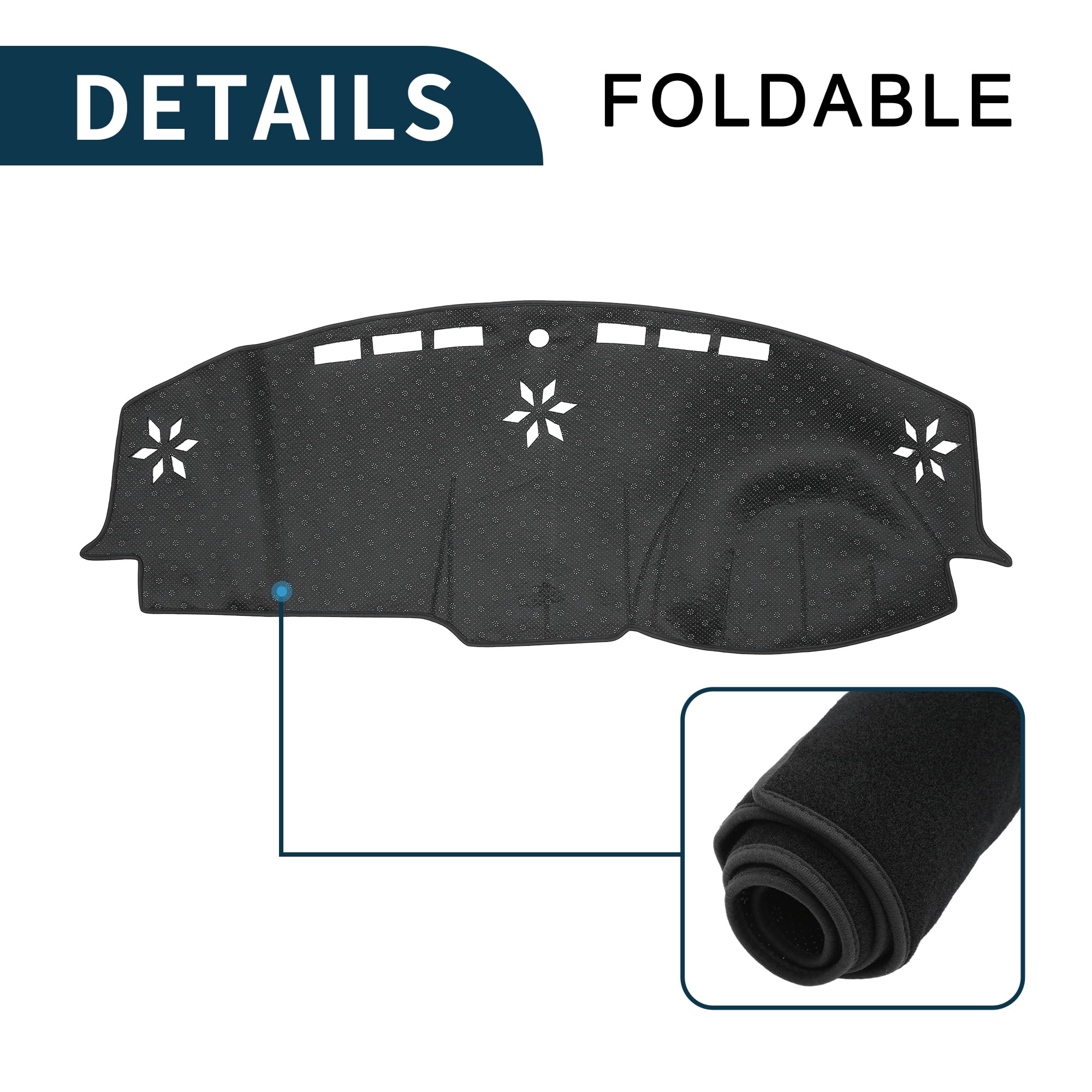 Unique Bargains Dash Cover for Chrysler 300C Non-Slip Center Console Dash Cover Mat 1 Pcs