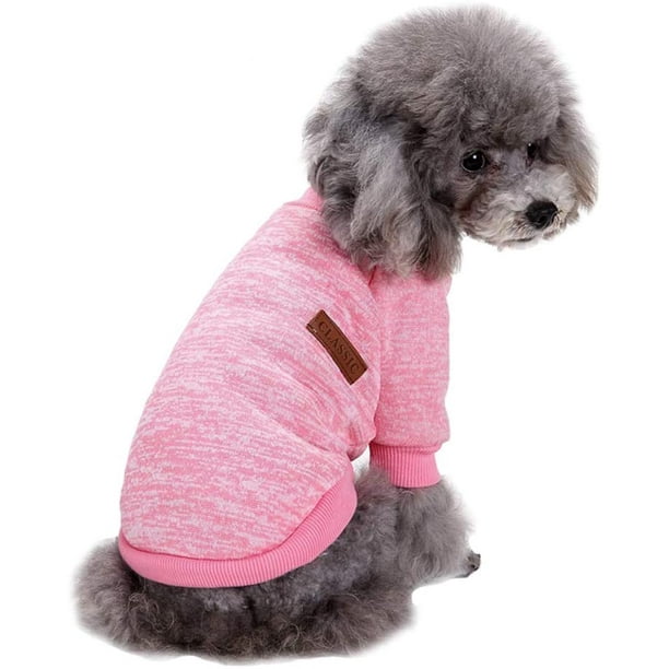 Jecikelon Pet Dog Clothes Knitwear Dog Sweater Soft Thickening Warm Pup ...