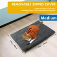 thumbnail image 4 of Self Warming Cat Bed for Indoor Fluffy Self Heating Pet Pad with Washable Cover Non Slip Dog Bed for Small Dogs, Dark Gray, 29*19, 4 of 8