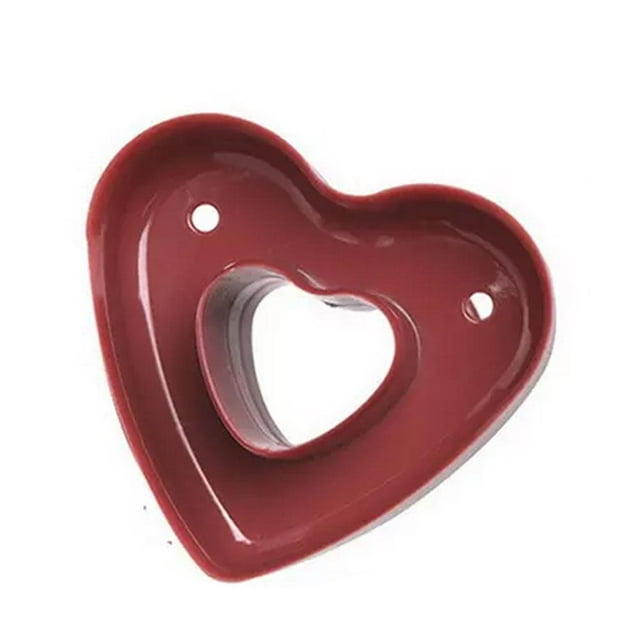 Donut Mold, Food Grade, Dessert Donut Maker, DIY Cake Kitchen Tool, Flower Baking, Suitable for Dessert, Red Plastic Kitchenware