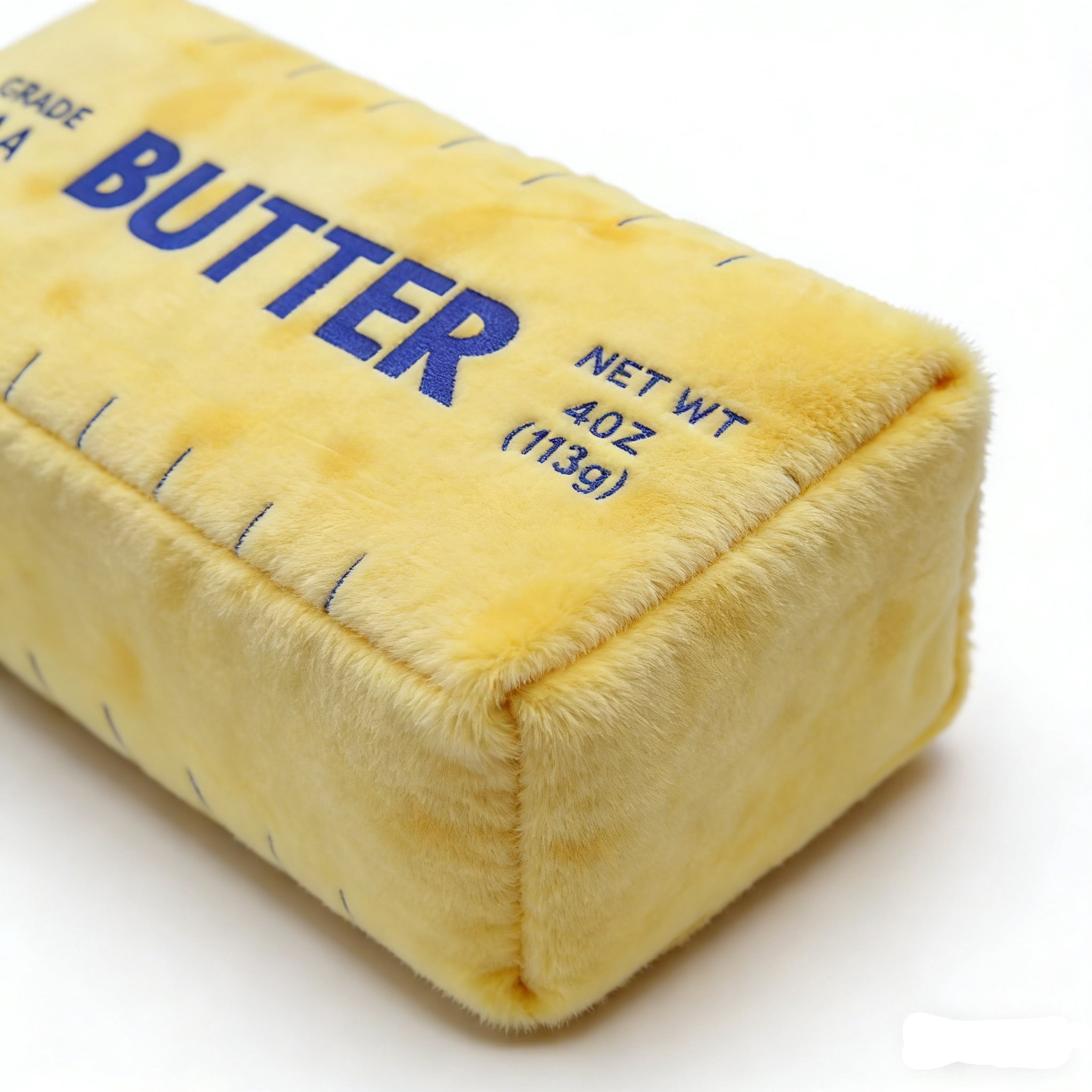 Giant Butter Block Plush Pillow 31.5" Novelty Food Cushion With Realistic Print For Valentine'S Day & Home Decor(Yellow-31.5X15.75In)#4614