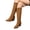 Brown, variant on Knee High Cowboy Boots for Women Fashionable Winter Fall Suede Pointed Toe Wide Mid Calf Cowgirl Tall Riding Boots