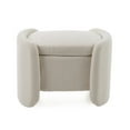 thumbnail image 7 of Modrest Erin - Modern Cream Fabric Storage Ottoman, 7 of 7
