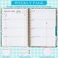 thumbnail image 5 of 2025 Daily Planner For New Years Gift Weekly/Monthly Dated Agenda Appointment Book With Stickers And Labels, 5 of 6