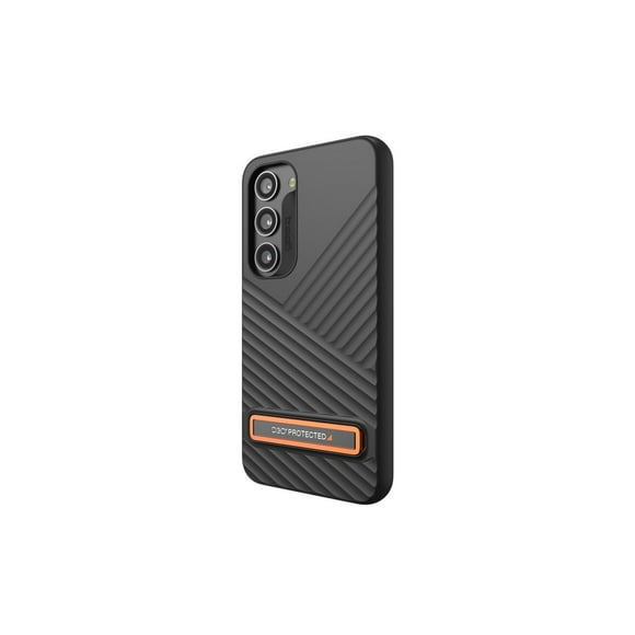 Gear4 Denali - Back cover for cell phone - with kickstand - D3O, Tritan Renew - black - for Samsung Galaxy S23