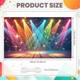 thumbnail image 2 of Colorful Lights Stage Lighting Banner Starry Design Concert Display Multicolor Beams Sparkling Effect Party Backdrop for Stage Performance Concert Event Music Festival, 2 of 8