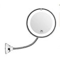 thumbnail image 1 of 10x Magnifying Vanity Mirror With Lights With Adjustable Gooseneck, 1 of 5