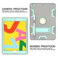 thumbnail image 3 of iPad 10.2 inch Case with Screen Protector, iPad 8th Generation 2020 Case, iPad 7th Generation 2019 Case, Dteck Full Body Rugged Shockproof Protective Case With Pencil Holder Kickstand Cover, Gray/Mint, 3 of 6