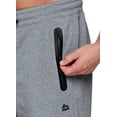 thumbnail image 2 of RBX Active Men's Fleece Joggers with Bonded Zipper Pockets, 2 of 4