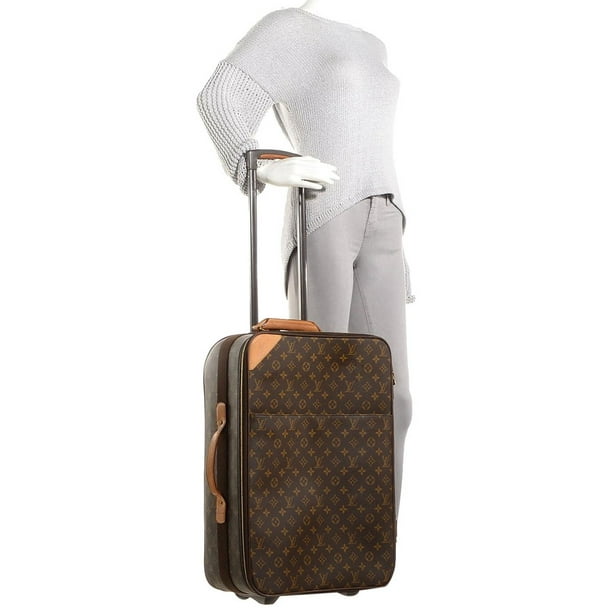 Monogram Pegase Legere 55 Rolling Luggage 870081 Brown Coated Canvas Weekend/Travel Bag -
