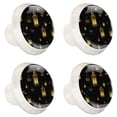 thumbnail image 2 of 4 Pcs Retro Lantern Knobs for Kitchen Cabinet Cupboard Dresser Bookcase Drawer Pulls Handles Round Home Decor, 2 of 8