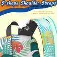 thumbnail image 5 of 17 Inch Lightweight Backpack,PVC Waterproof Oxford Fabric, Ergonomically Designed, with Large Capacity, Exotic Jungle Aesthetic, 5 of 5