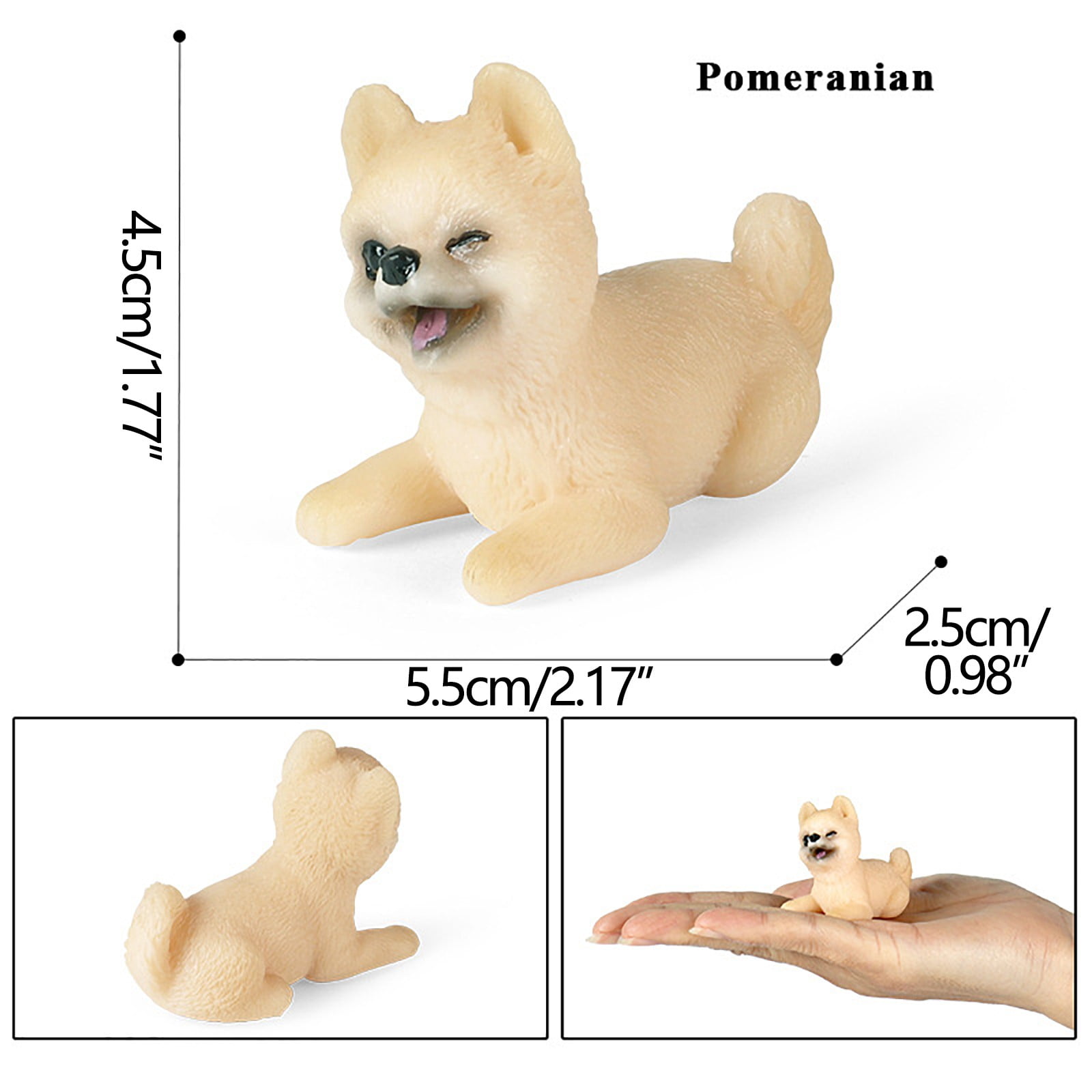 Kcavykas Toys, Model Airplanes Colorful Simulation Dog Pomeranian - Main Image