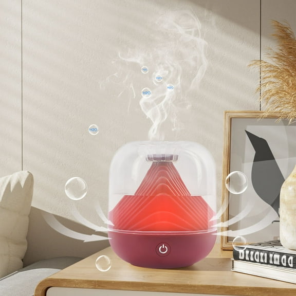 700ml USB Charging Humidifier with 8-Hour Battery, 2 Spray Modes & LED Lighting, Top-Fill Large Capacity Cool Mist Humidifier for Home, Office, Bedroom, Desktop, Dry Air Relief, Quiet & Portable